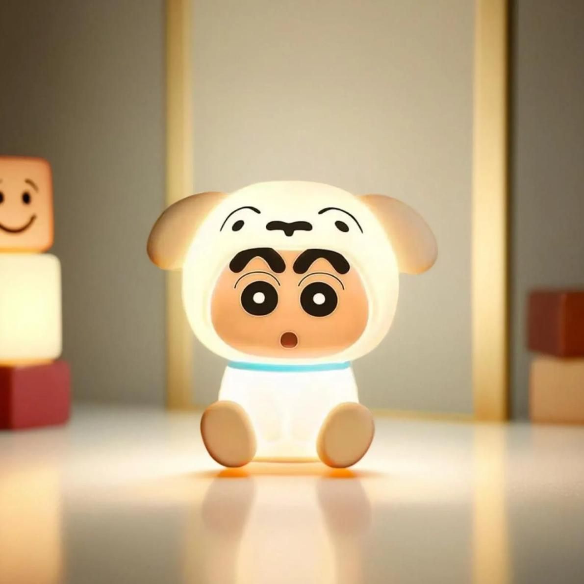 Crayon Shin-chan Shiro Soft Silicone LED Night Light  Cute • Safe • Soothing • Gift-Ready