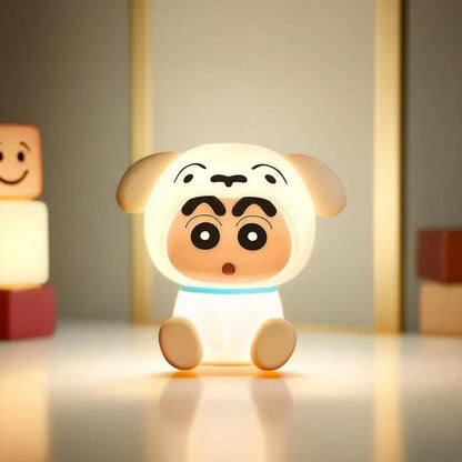 Crayon Shin-chan Shiro Soft Silicone LED Night Light  Cute • Safe • Soothing • Gift-Ready